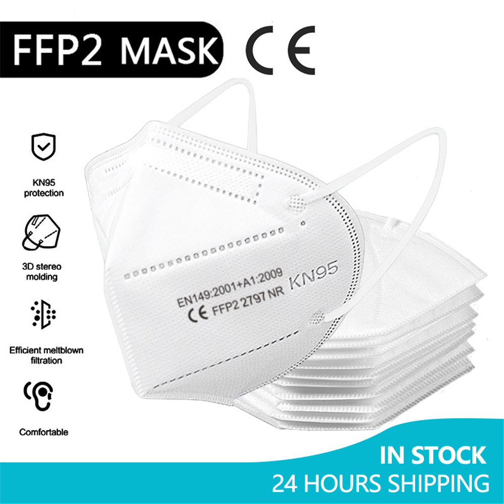 Disposable Surgical Mask - 10-100 Adet ffp2mask CE Mascarillas Kn95