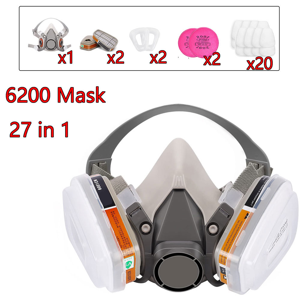 Dust Mask Construction - Gaz Maskesi 6200 Set Araç Boyama